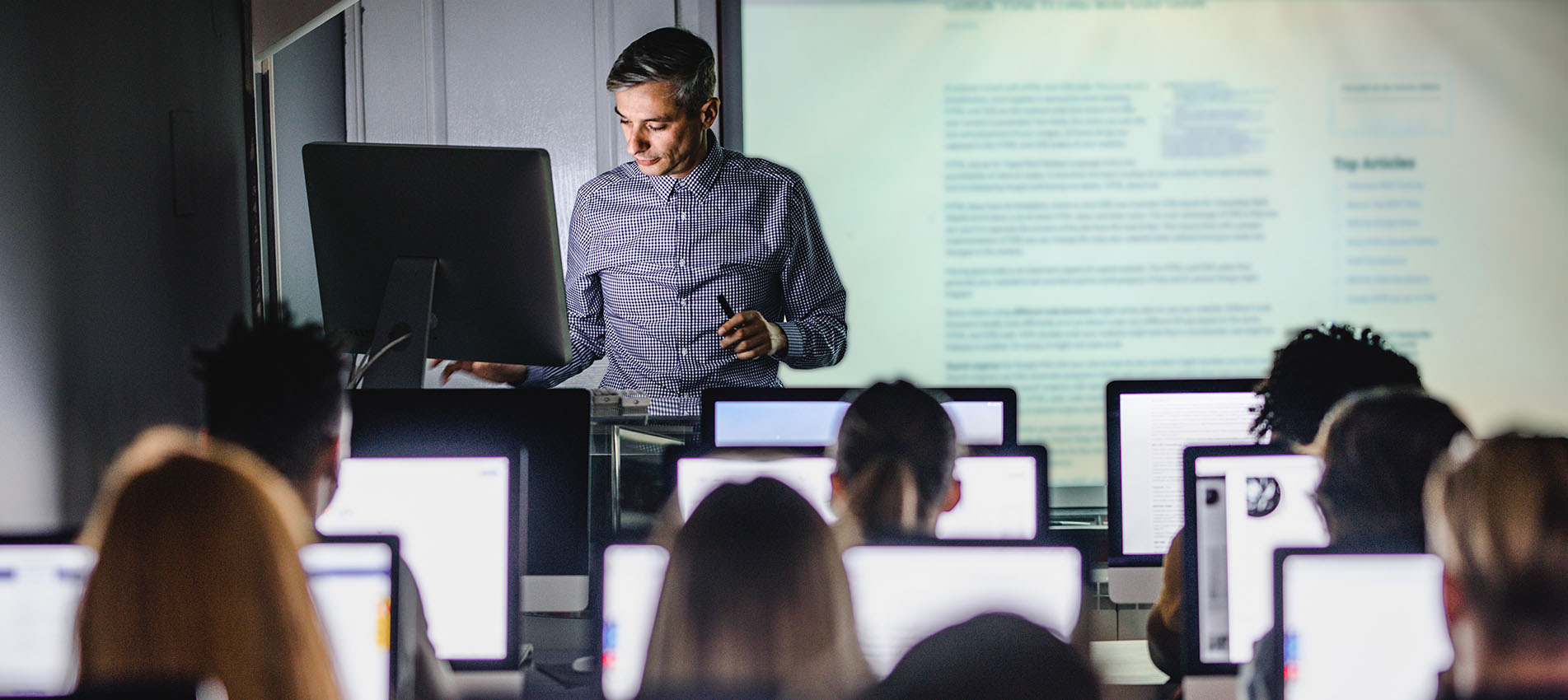 Professor Teaching A Class